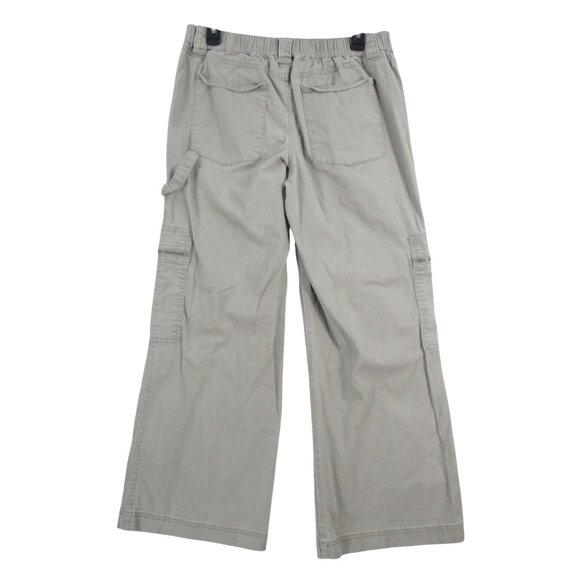 Cargo Pants With Multiple Pockets & Zipper Detail Khaki Color Relaxed Fit 100% C - Picture 11 of 13